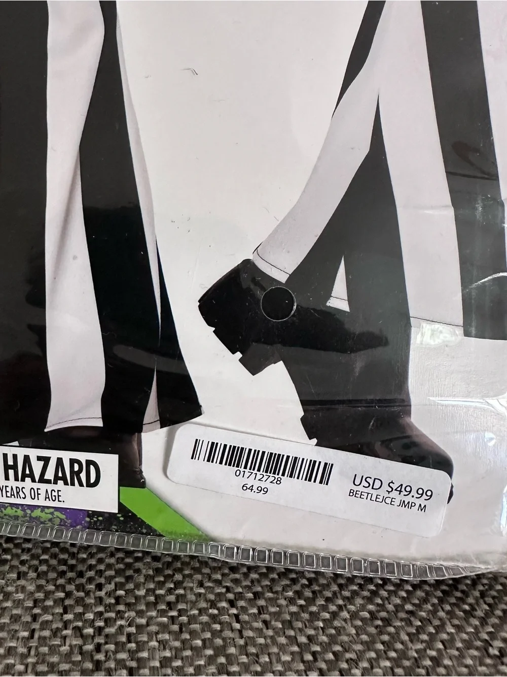 Girls Beetlejuice costume NEW